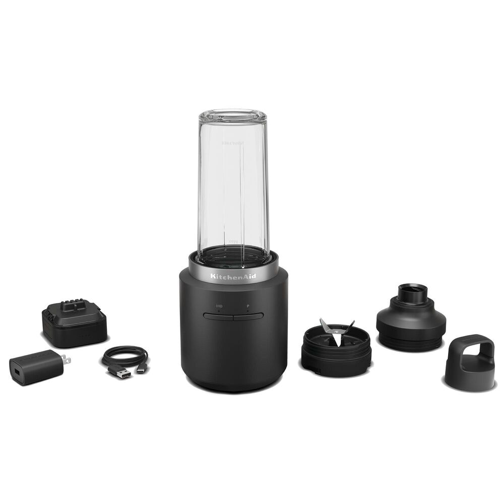 Kitchenaid Portables Go 2-Speed Cordless Personal Blender with Battery in Matte Black, , large