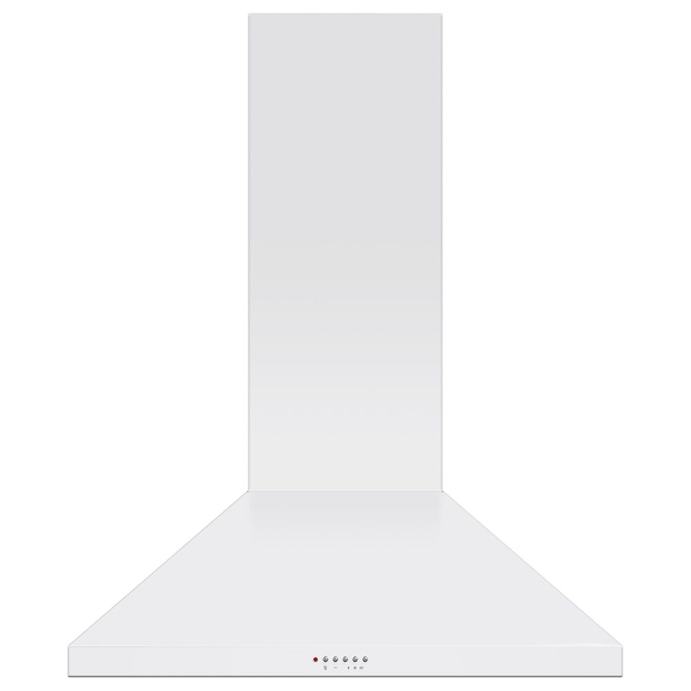 Fisher and Paykel 36" Classic Wall Hood with Pyramid Chimney in White, , large