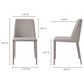 Moe"s Home Collection Nora Side Chair in Light Grey, , large