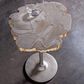 Artistica Metal Gregory Spot Table in Antiqued Gray, White and Gold, , large