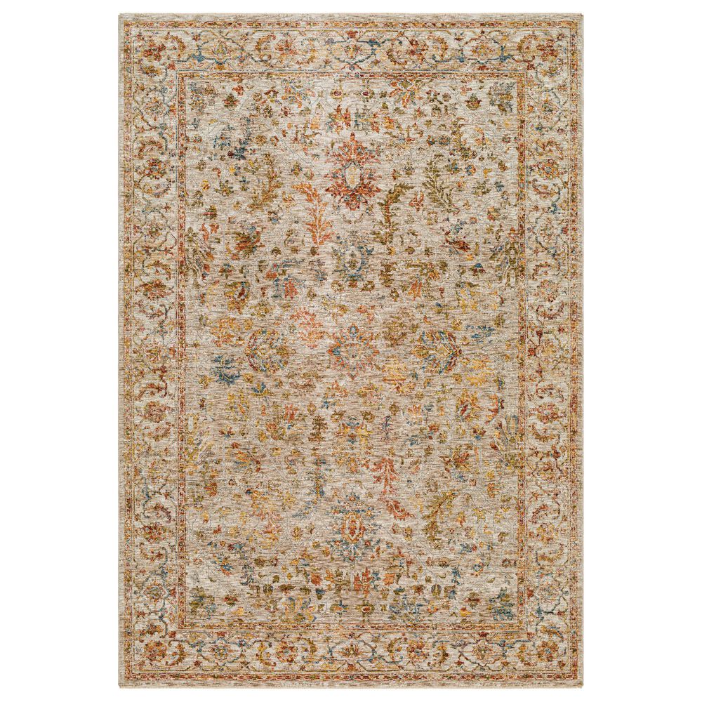 Surya Mona Lisa 9" x 12"2" Light Sage, Tan, Mustard, Olive, Dark Blue and Burgundy Area Rug, , large