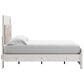 Signature Design by Ashley Altyra Full Panel Bed in White with LED Headboard, , large
