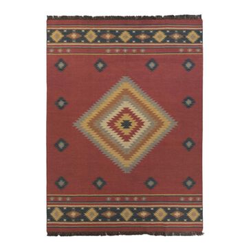 Surya Jewel Tone JT-1033 8" x 11" Red, Navy, Camel and Rust Area Rug, , large