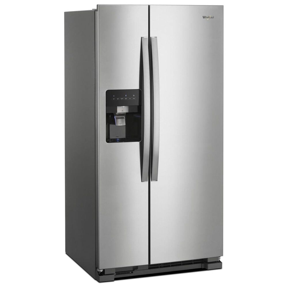 Whirlpool 24 Cu. Ft. 36&quot; Wide Side-by-Side Refrigerator in Monochromatic Stainless Steel, , large