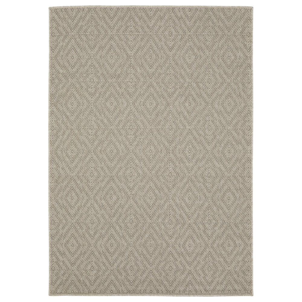 Oriental Weavers Caicos CA08A 9"10" x 12"10" Grey Area Rug, , large