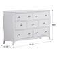 Pacific Landing Dominique 7 Drawer Dresser in White, , large