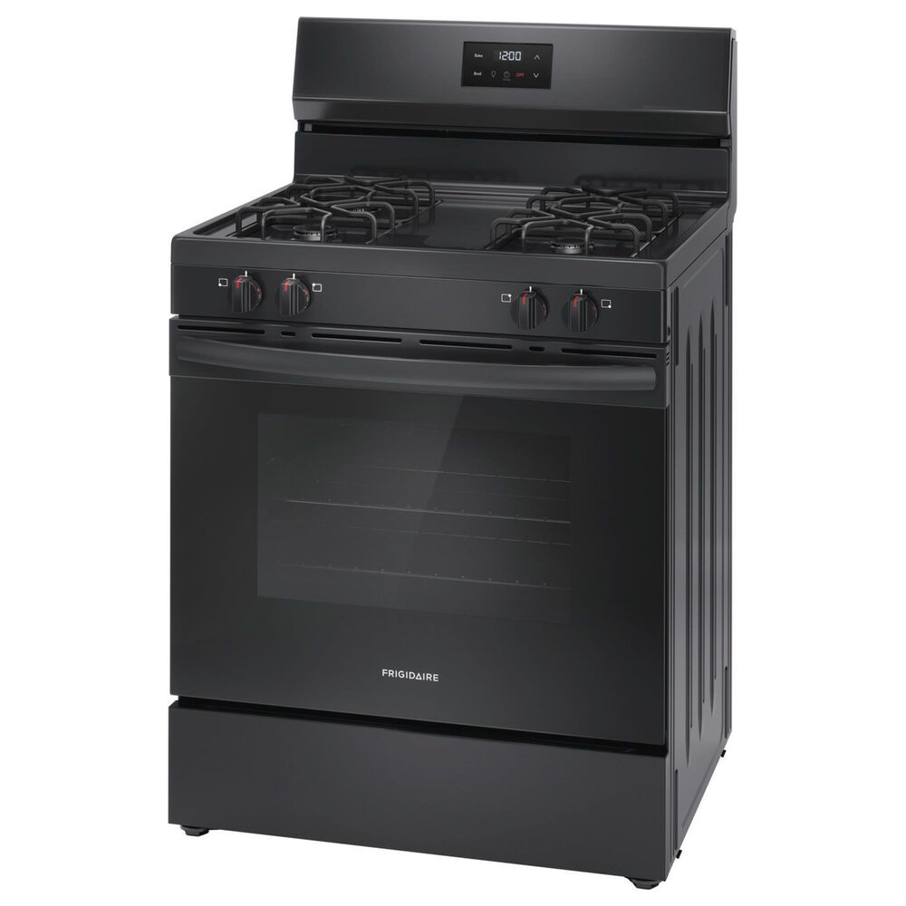 Frigidaire 30&quot; Freestanding Gas Range with 4 Burners in Black, , large