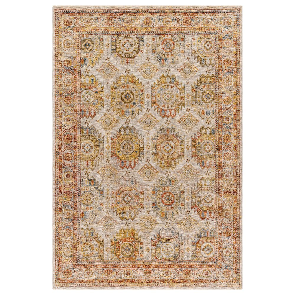 Surya Mona Lisa 2"7" x 4" Tan, Mustard, Brick Red, Sage, Olive, Dark Blue and Burgundy Area Rug, , large