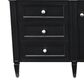 James Martin Brittany 60" Single Bathroom Vanity in Black Onyx with 3 cm Ethereal Noctis Quartz Top and Rectangle Sink, , large