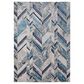 Feizy Rugs Indio 8" x 10" Navy and Beige Area Rug, , large