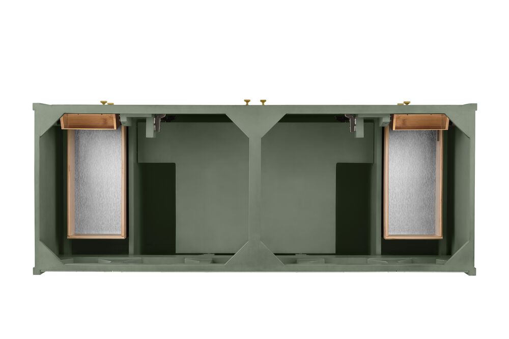 James Martin Chicago 60&quot; Double Bathroom Vanity in Smokey Celadon, , large