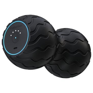 Therabody Wave Duo Portable Smart Vibrating Roller in Black, , large