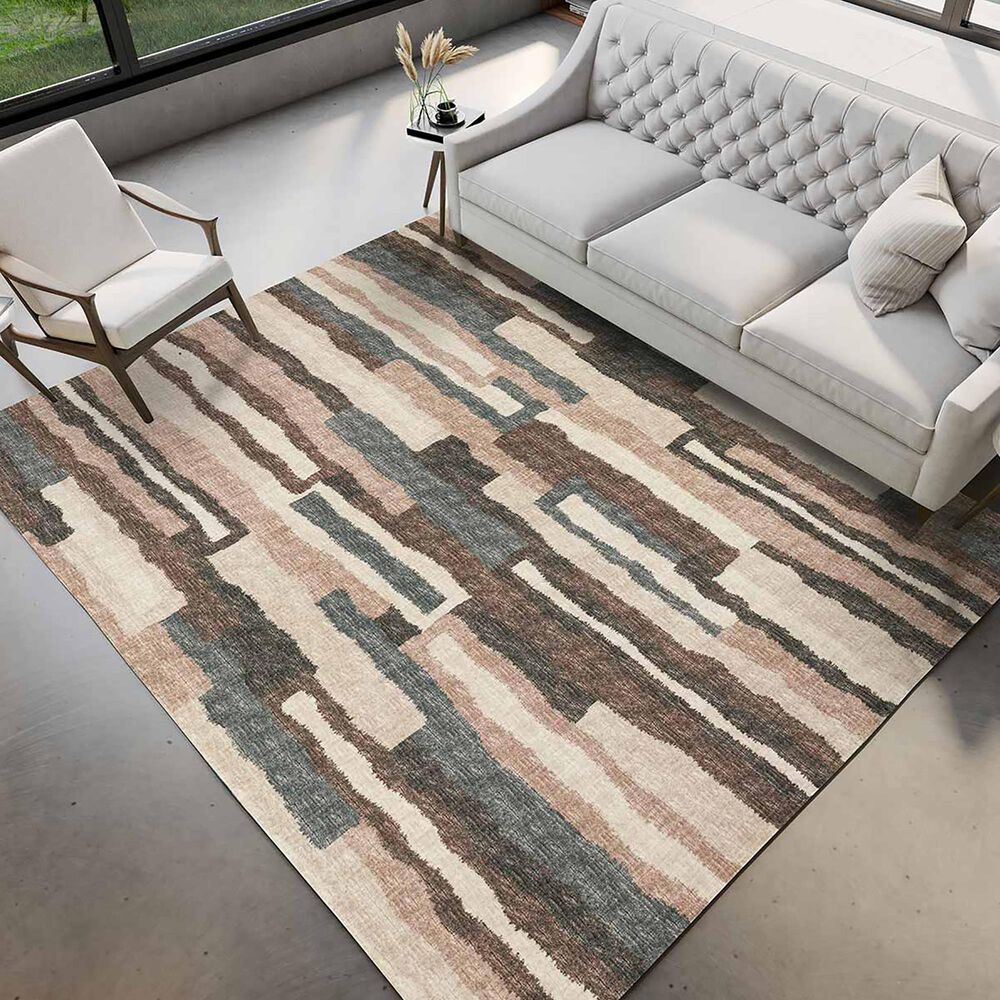 Dalyn Rug Company Brisbane Geometric 3&#39; x 5&#39; Sable Area Rug, , large