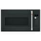 GE CAFE 2-Piece Kitchen Package with 30" Slide-In Gas Range and 1.7 Cu. Ft. Microwave Oven in Matte Black, , large