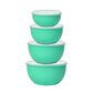 KitchenAid Gadgets 4-Piece Meal Prep Bowl Set with Lids in Aqua Sky, , large