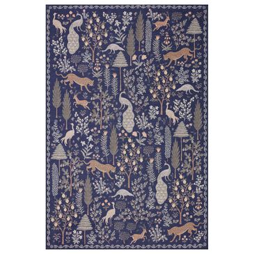 Rifle Paper Co. Menagerie MEN-02 2"3" x 3"9" Navy Area Rug, , large