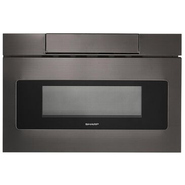Sharp 24" Flat Panel Microwave Drawer in Black Stainless, , large