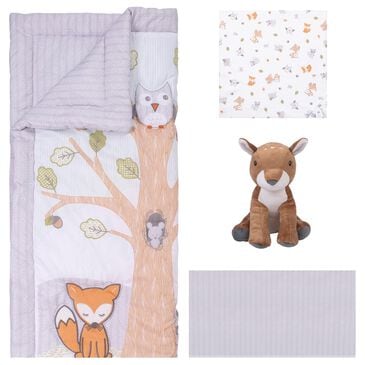 Trend Labs Sammy and Lou Friendly Forest 4-Piece Crib Bedding Set in Gray and Brown, , large