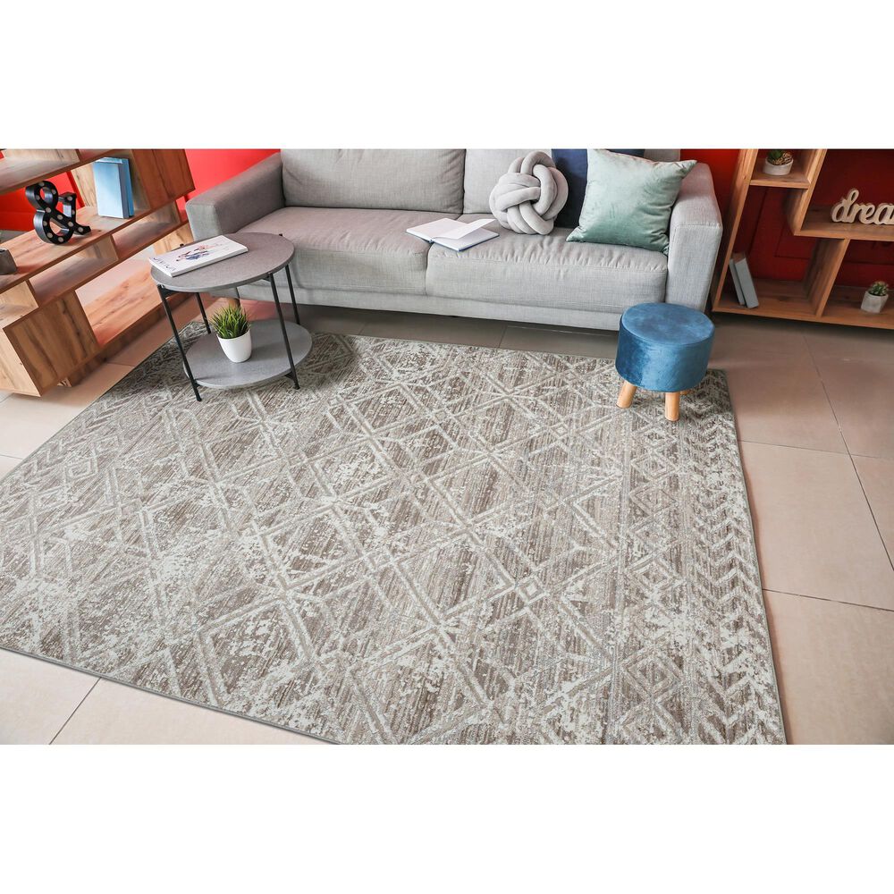 Radici USA Livigno Southwestern 3&#39;3&quot; x 4&#39;11&quot; Beige Area Rug, , large