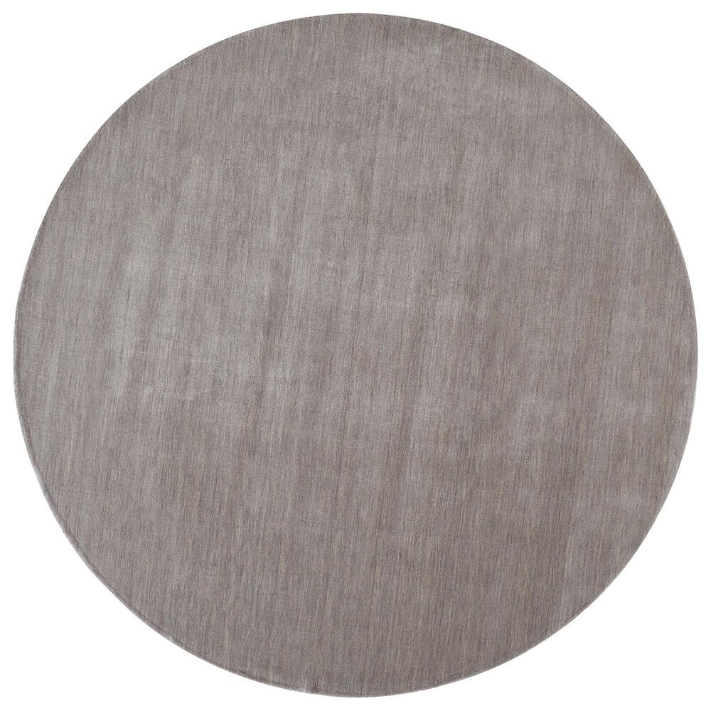 Feizy Rugs Luna 10" Round Light Gray Area Rug, , large