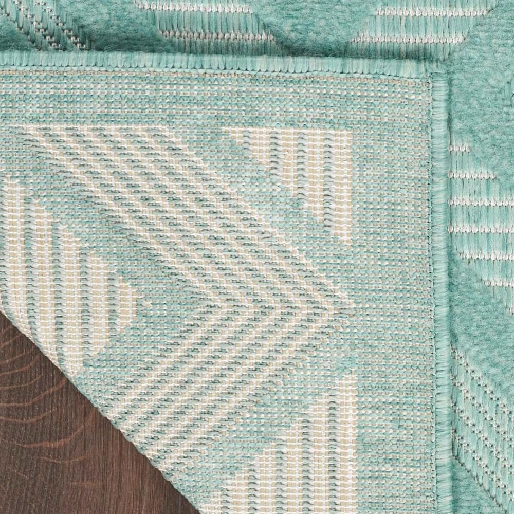 Nourison Versatile 4&#39; x 6&#39; Aqua and Teal Indoor/Outdoor Area Rug, , large