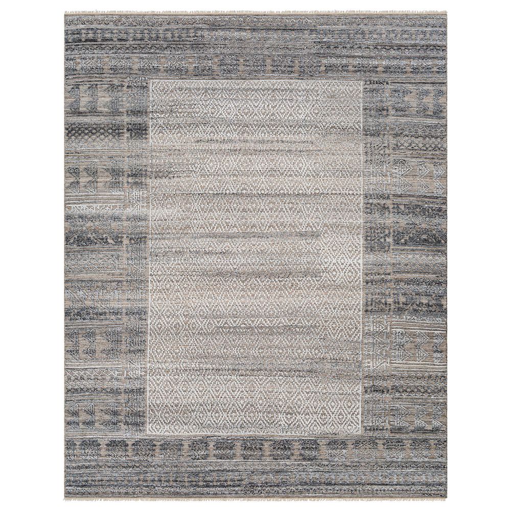 Surya Pompei 2" x 3" Slate, Black, Metallic Silver and Olive Area Rug, , large