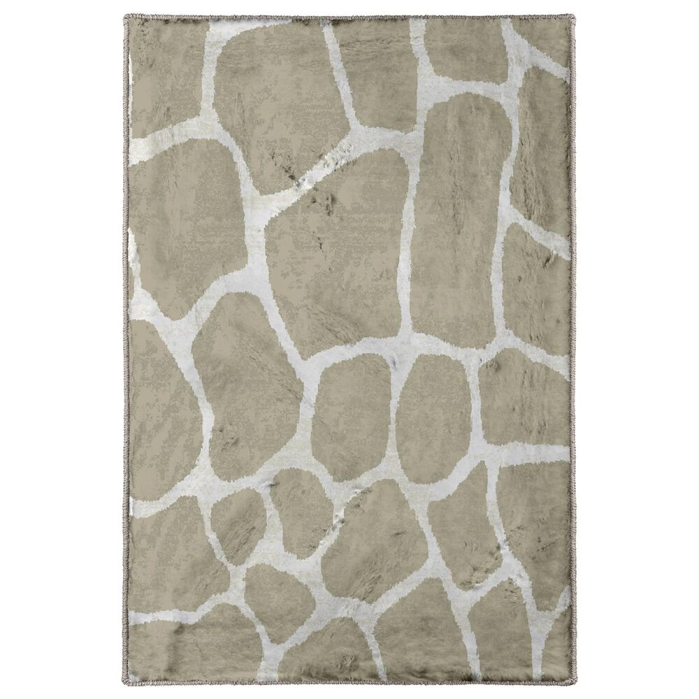 Dalyn Rug Company Akina Animal Print 1"8" x 2"6" Stone Area Rug, , large