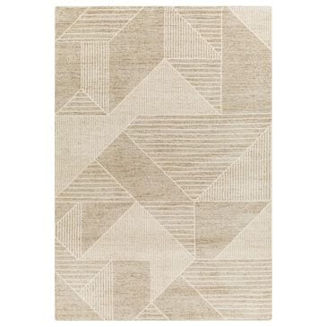 Surya Gavic 9" x 12" Light Beige and Medium Gray Area Rug, , large