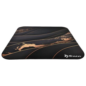 Arozzi Zona Quattro Microfiber Noise Dampening and Scratch Protection Anti-Slip Chair Mat in Black Gold, , large