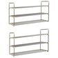 Timberlake 3-Tier Shoe Rack in Gray and White (Set of 2), , large