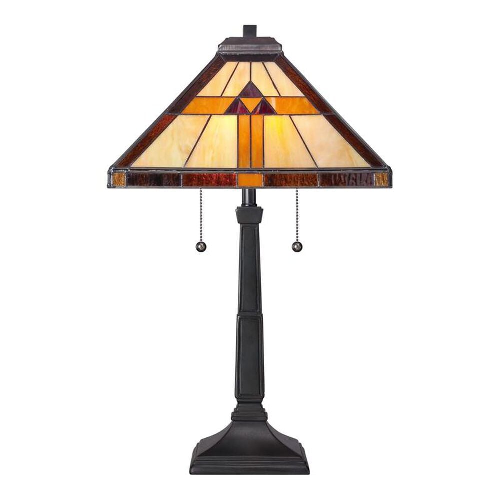 Quoizel Tiffany Bryant 2 Light Table Lamp in Black, , large