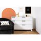 Babyletto Hudson 6 Drawer Double Dresser in White, , large