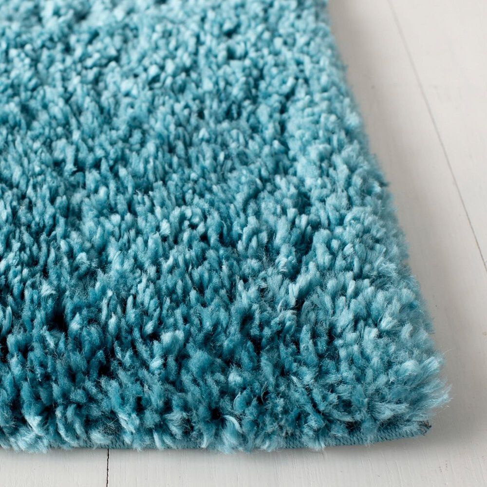 Safavieh August Shag 3&#39; Square Turquoise Area Rug, , large