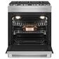 Whirlpool 6.8 Cu. Ft. Slide-In Dual Fuel Range in Stainless Steel and Black, , large