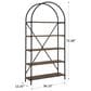 Signature Design by Ashley Galtbury Arched Bookcase in Brown and Black, , large