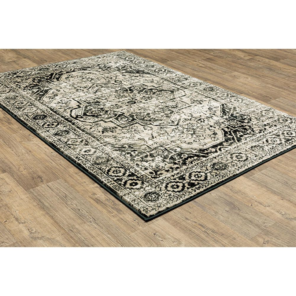 Oriental Weavers Georgia Medallion 429G0 9&#39;10&quot; x 12&#39;10&quot; Grey Area Rug, , large