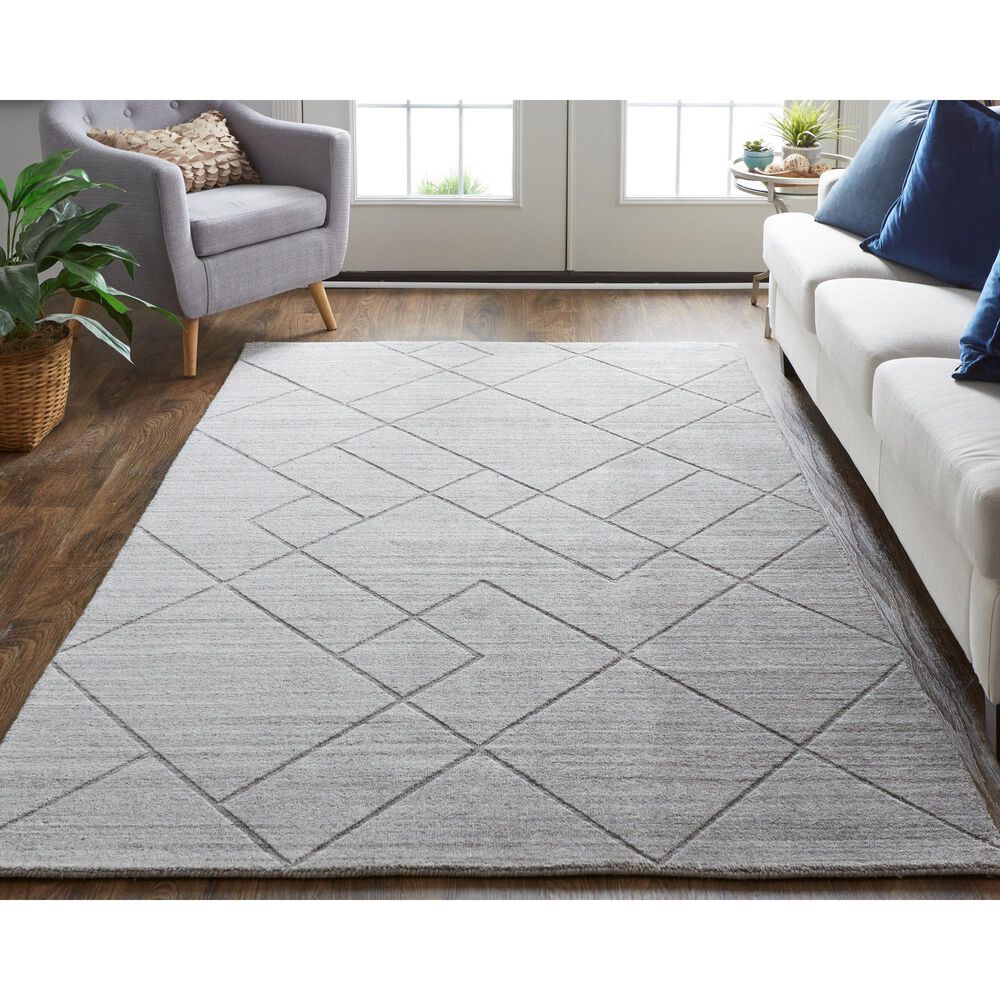 Feizy Rugs Redford 5&#39; x 8&#39; Blue and Gray Area Rug, , large