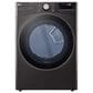 LG 7.4 Cu. Ft. Front Load Gas Dryer with TurboSteam in Black Steel, , large