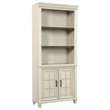 Riva Ridge Caraway Door Bookcase in Aged Ivory, , large