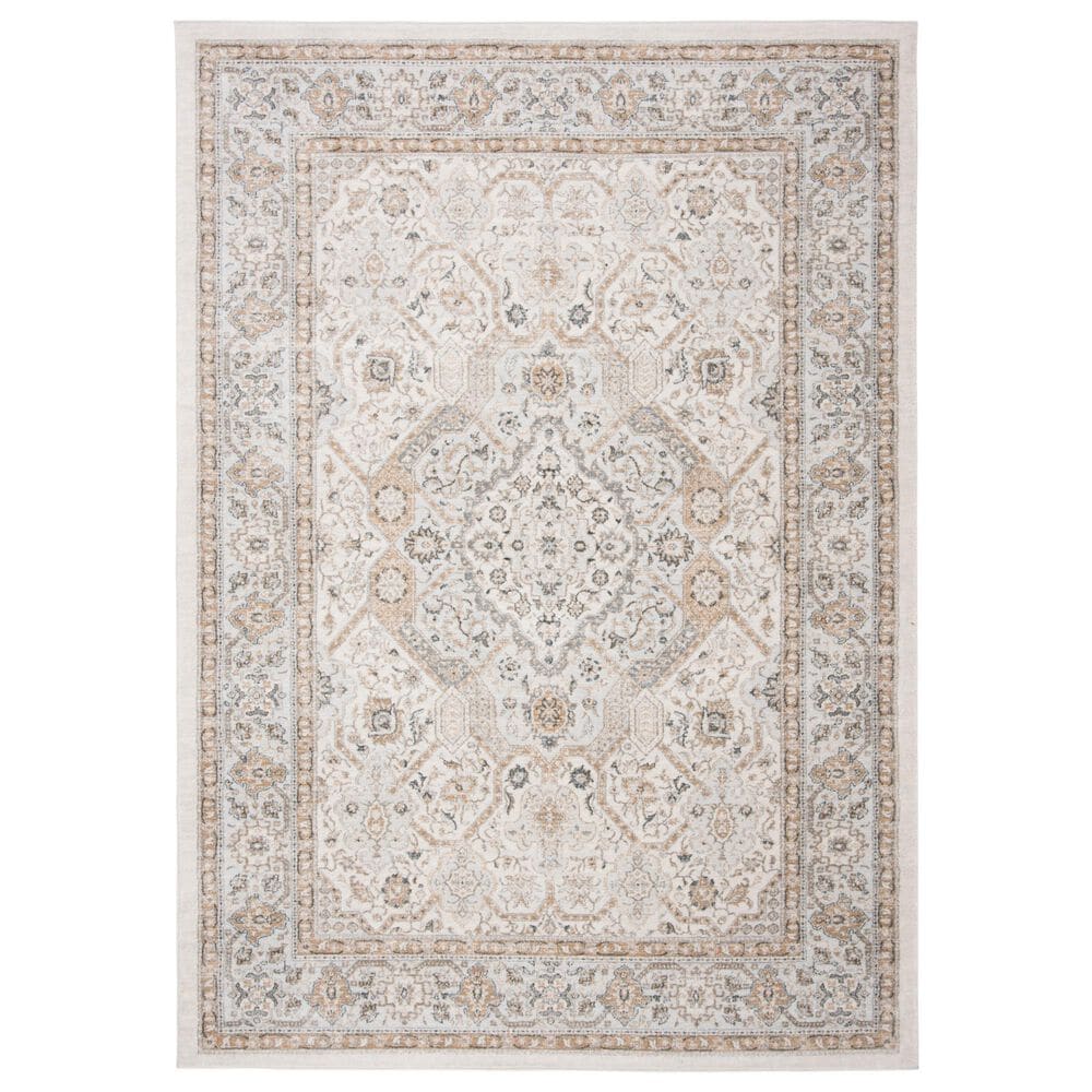 Safavieh Isabella ISA916B 4" x 6" Cream and Beige Area Rug, , large