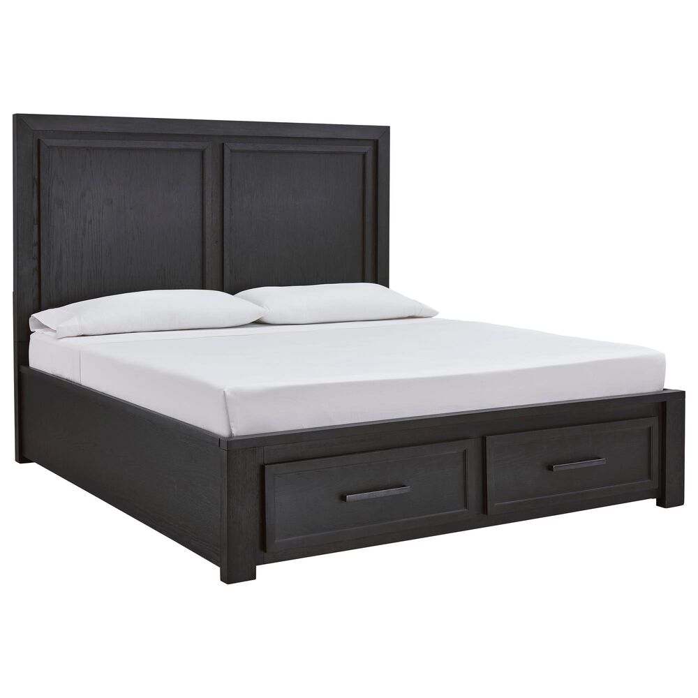 Signature Design by Ashley Foyland California King Storage Bed in Black and Brown, , large