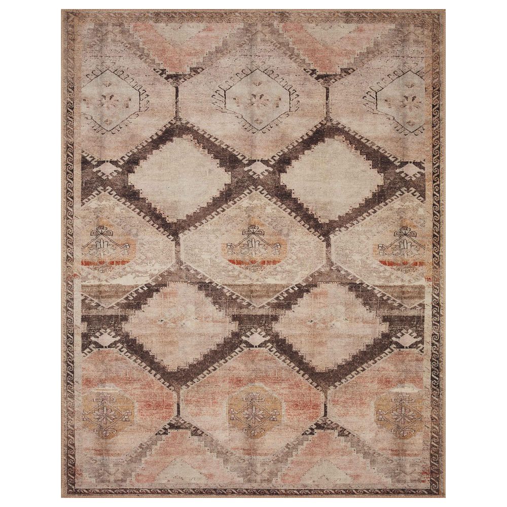 Loloi II Wynter 3"6" x 5"6" Graphite and Blush Area Rug, , large