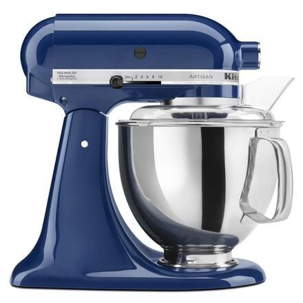 Blue kitchenaid stand mixer