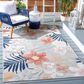 Safavieh Cabana CBN454G 4" x 6" Grey and Rust Indoor/Outdoor Area Performance Rug, , large