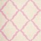 Safavieh Dallas Shag SGD257P 2"3" x 8" Ivory and Light Pink Runner, , large