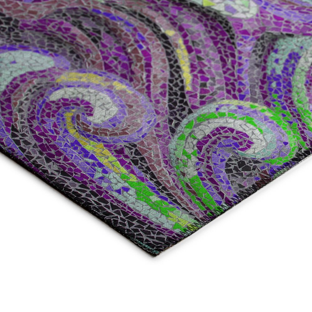 Dalyn Rug Company Seabreeze Abstract 6&#39; x 9&#39; Violet Area Rug, , large