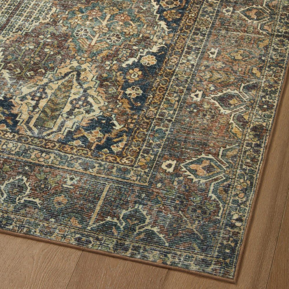 Magnolia Home Banks 2&#39;6&quot; x 7&#39;6&quot; Spice and Blue Runner, , large