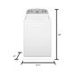 Whirlpool 3.9 Cu. Ft. Top Load Washer and a 7 Cu. Ft. Electric Dryer in White, , large