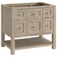 James Martin Breckenridge 36" Single Vanity in Whitewashed Oak with 3 cm Arctic Fall Solid Surface Top, , large