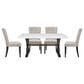 Mayberry Hill Lexi 5-Piece Rectangular Dining Set in Espresso and White, , large